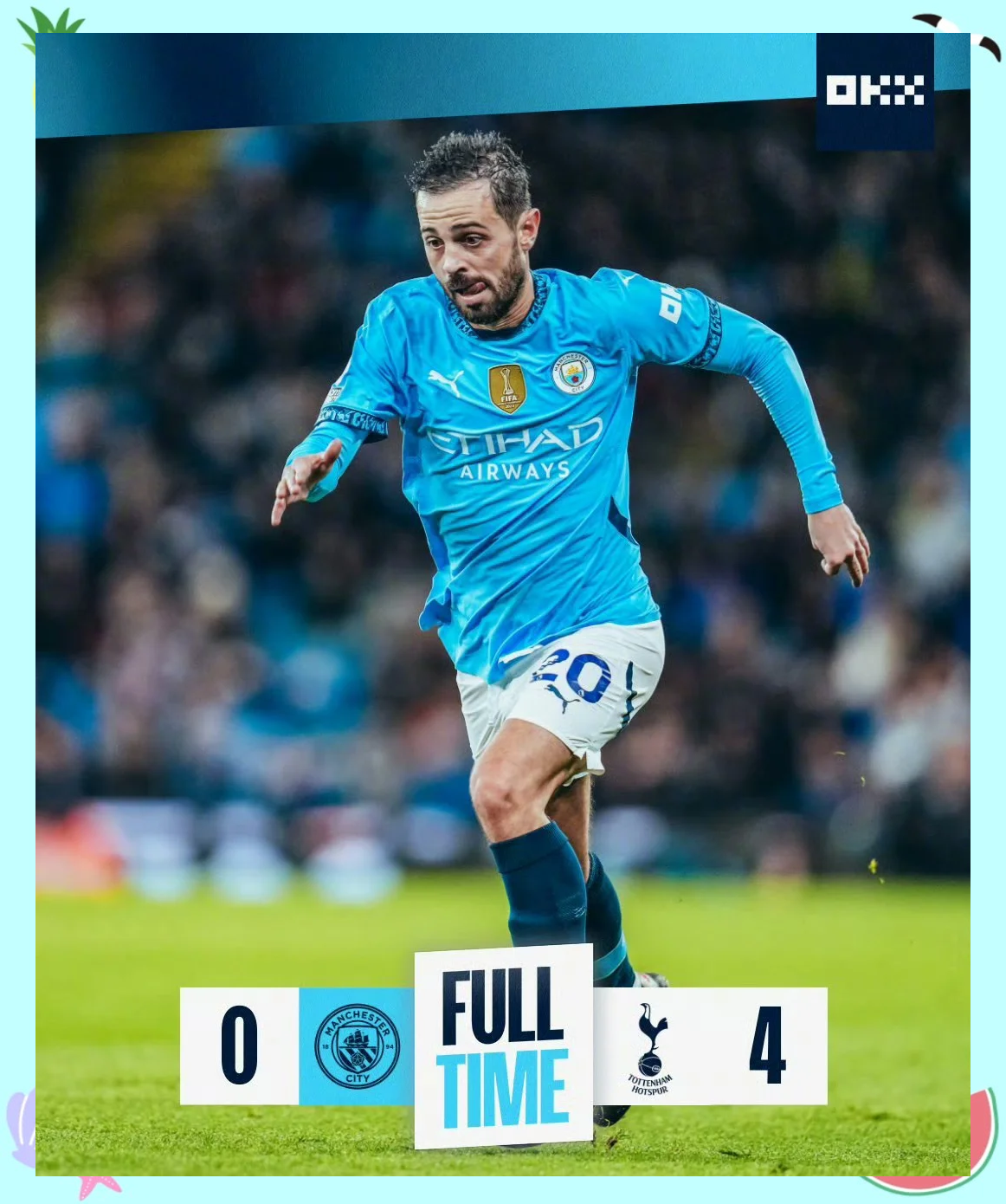 三亿体育体育网站-曼城客场惨败，遭遇败仗两连败！